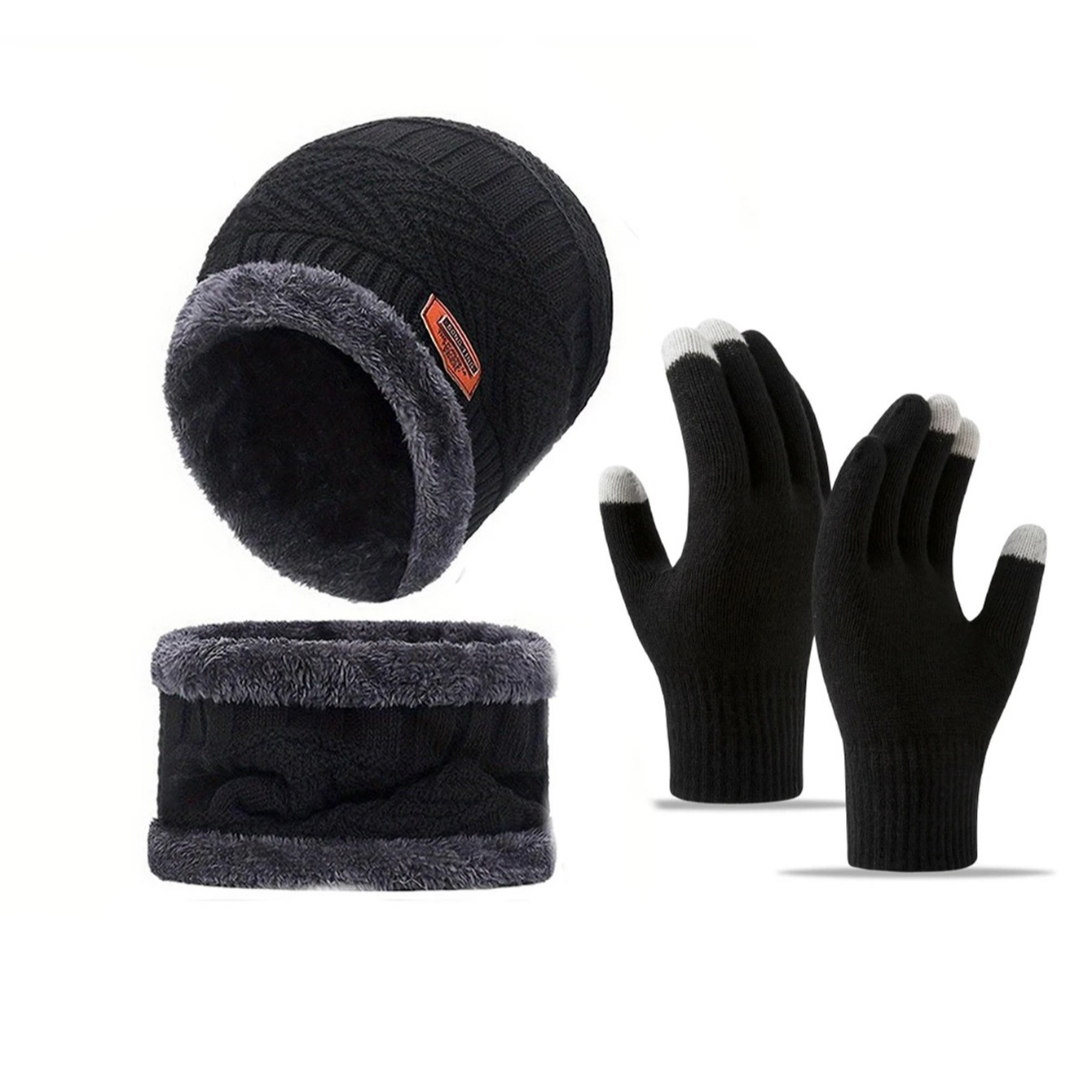 Men'S Fashion Websites - Winddichte Herrenmütze, Outdoor-Winterschal, Handschuhe, dreiteiliger Ausschnitt,