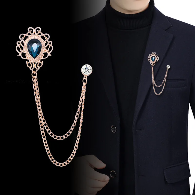 Mens Fashion Vintage - Neue Vintage Quaste Kette Strass Kristall