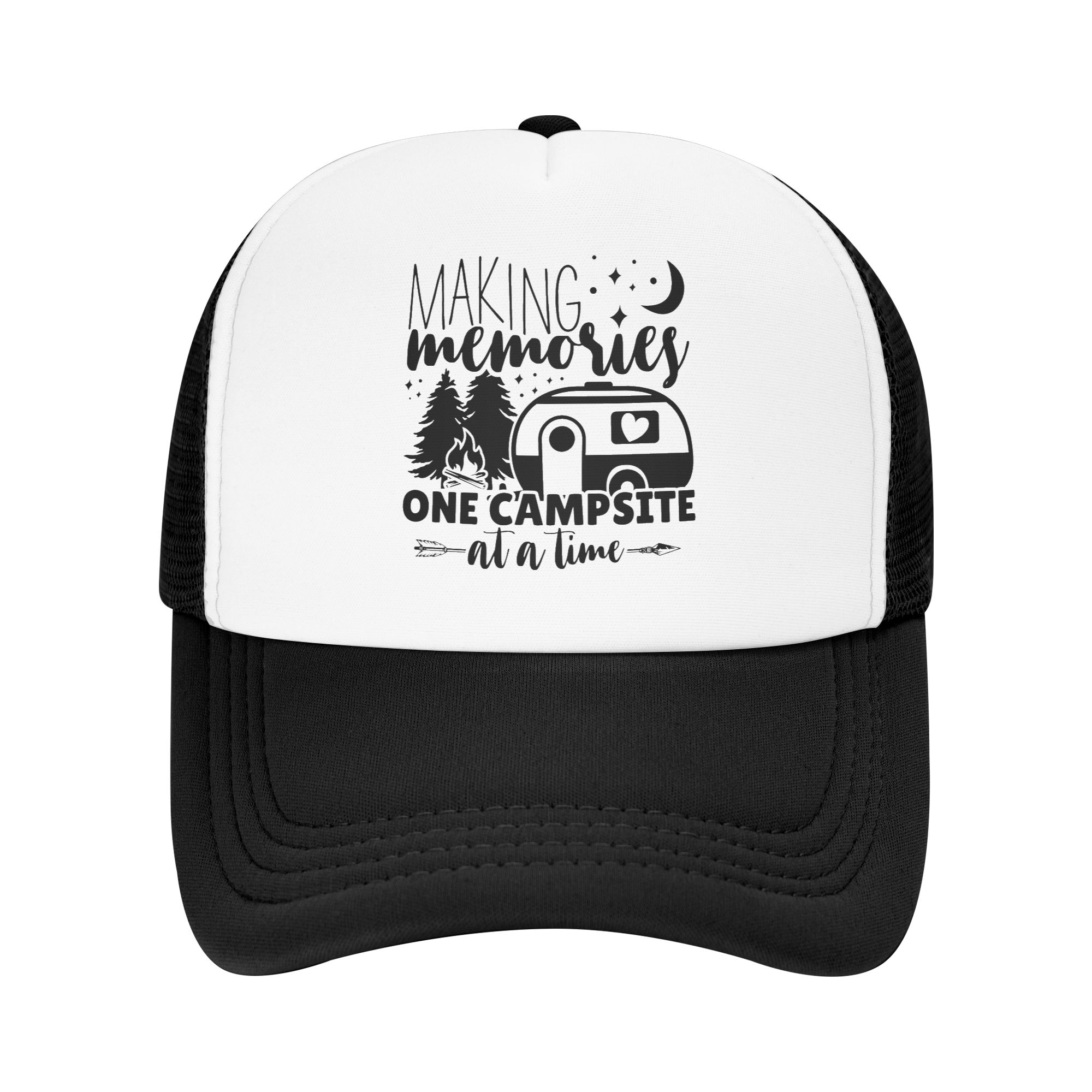 Trucker Hat Cap - Klassische Unisex Abenteuer-Camping Happy Camper Trucker-Mütze