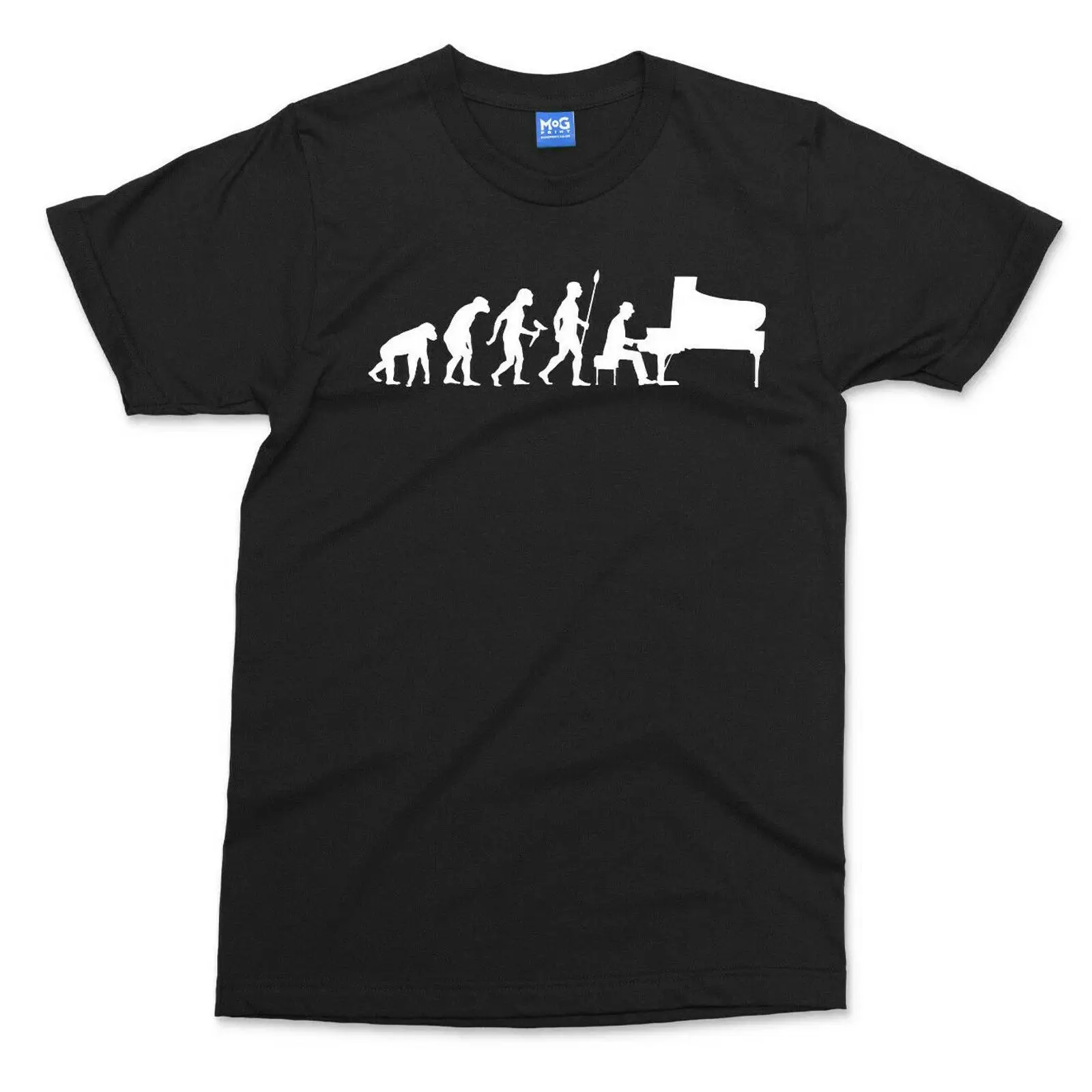Men'S Fashion Evolution - Piano Evolution T-Shirt Retro Pianist Geschenk