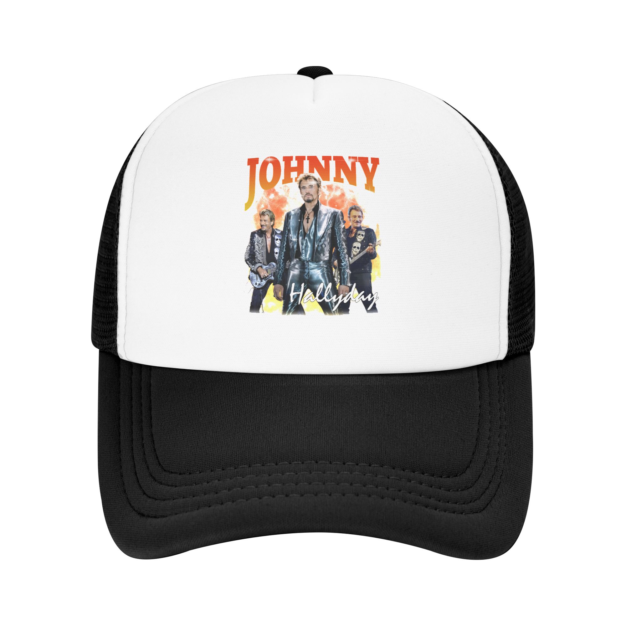 Trucker Hat Cap - Johnny Hallyday Baseballkappe für Herren und