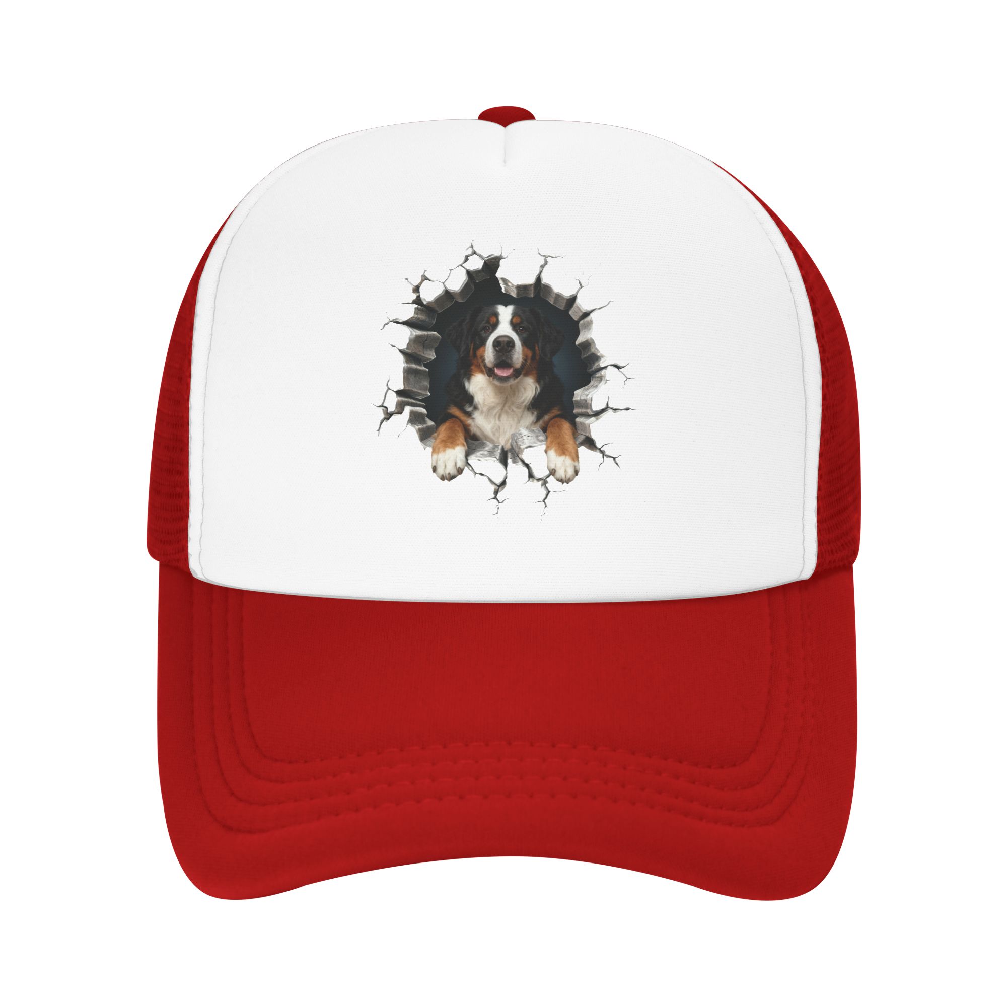 Trucker Hat Cap - Breaking Through Bernese Mountain Dog Trucker-Mütze