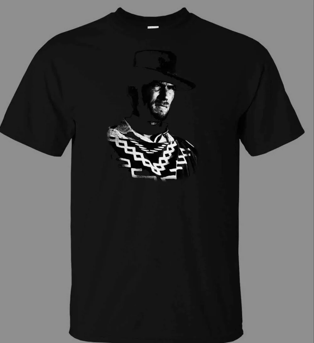 Mens Fashion Poncho - Clint Eastwood Poncho T-Shirt – Neues