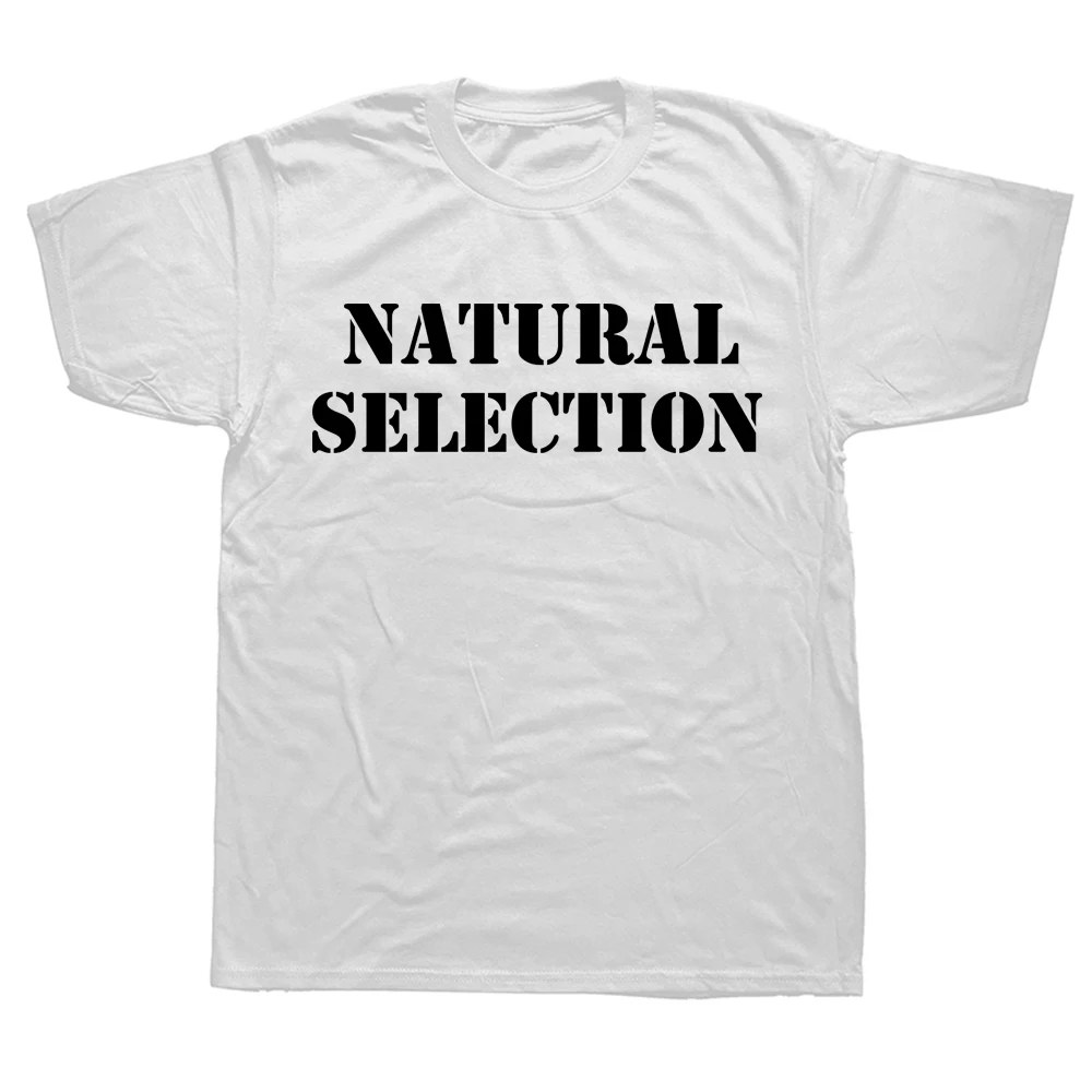 Men'S Fashion Evolution - Natural Selection Textdruck Herren T-Shirts Evolution