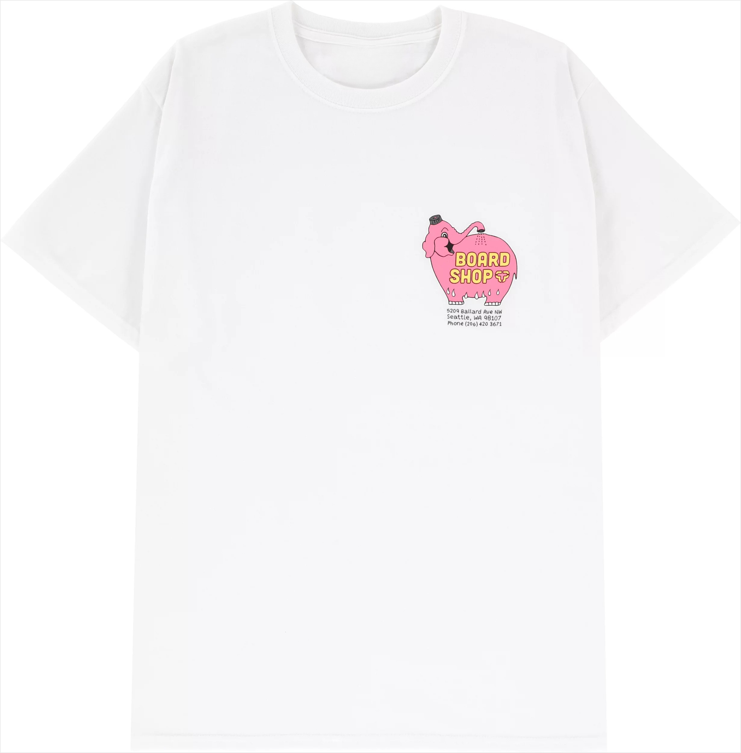 Men'S Fashion Pink Shirt - New Tactics Seattle Pink Elephant Graphic