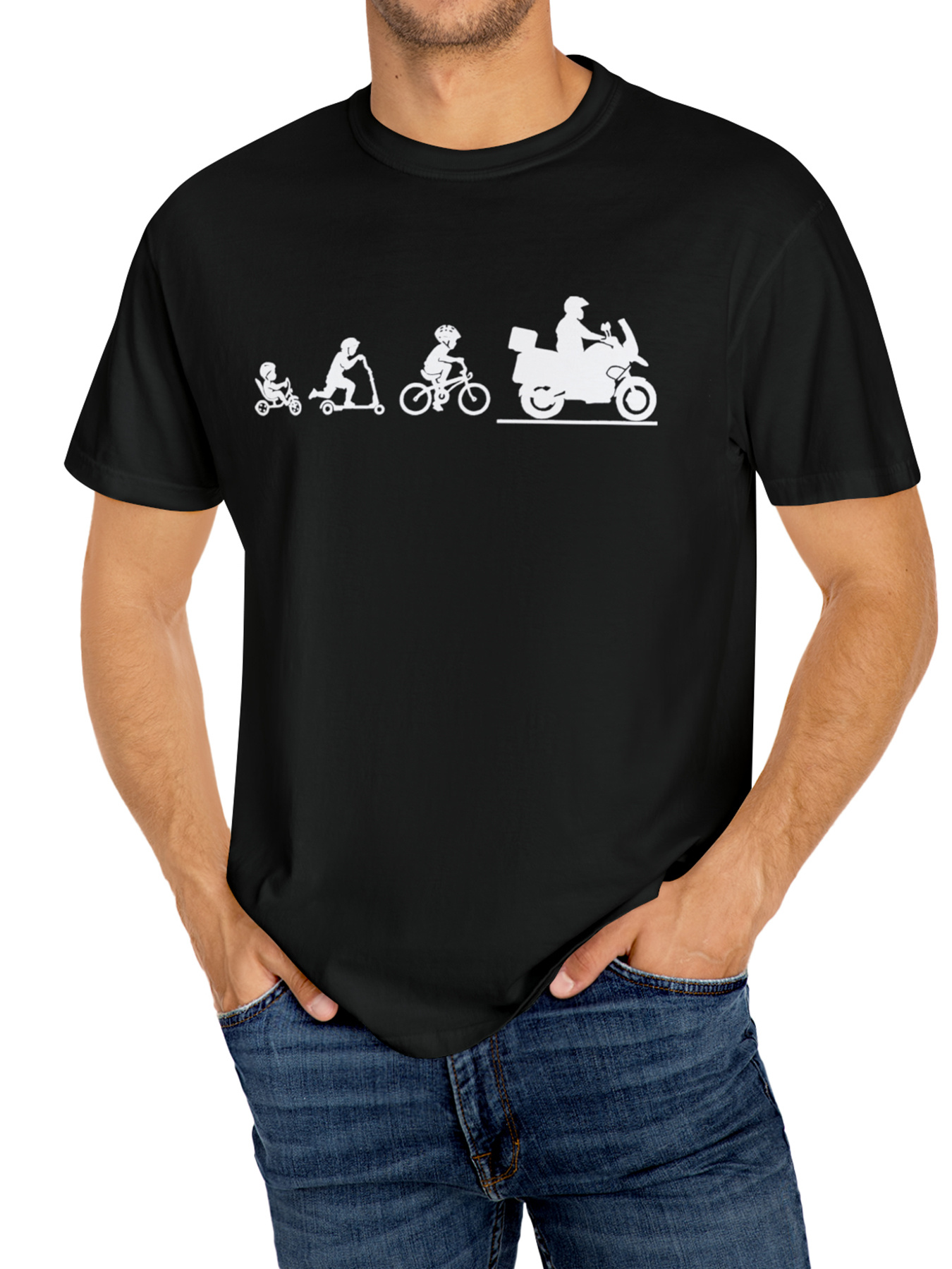 Men'S Fashion Evolution - Herren-T-Shirt für den Sommer, 100 %