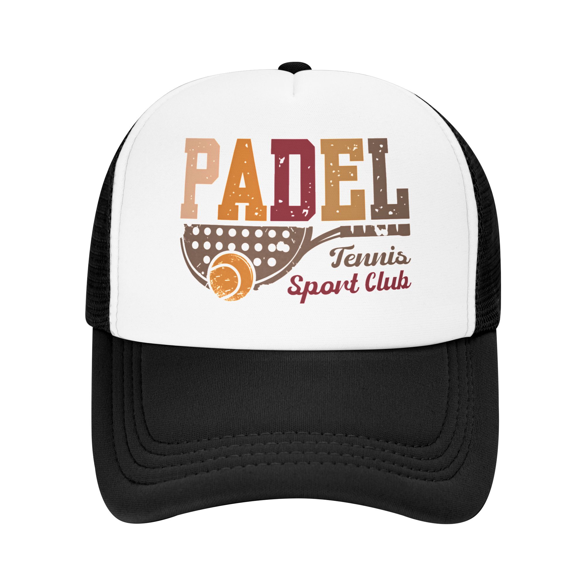 Trucker Hat Cap - Klassische Unisex Padel-Tennis Sportclub Trucker-Mütze für