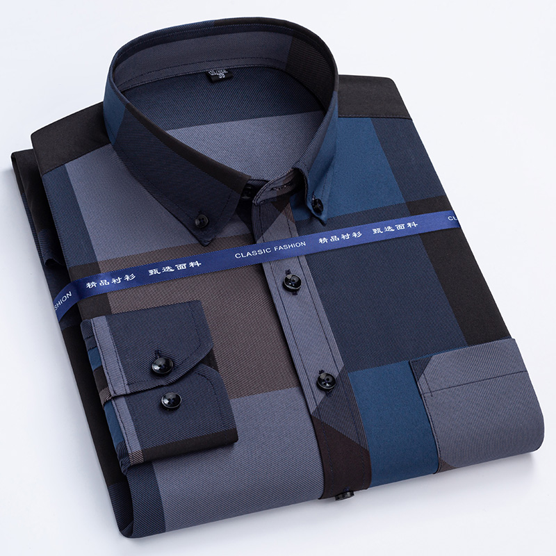 Dress Shirt Non-Iron - Männer Hemden Frühling Herbst Neueste Heißer