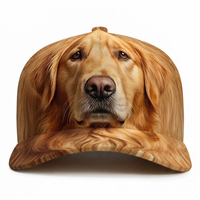 Trucker Hat Cap - Golden Retriever Hund Baseball Caps Flauschige
