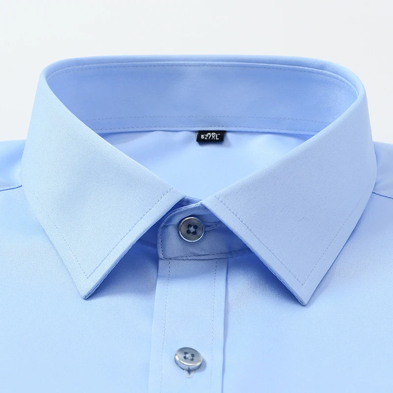 2026 Bügelfreie Einfarbige Wei – Dress Shirt Non-Iron Bewertung und Preis