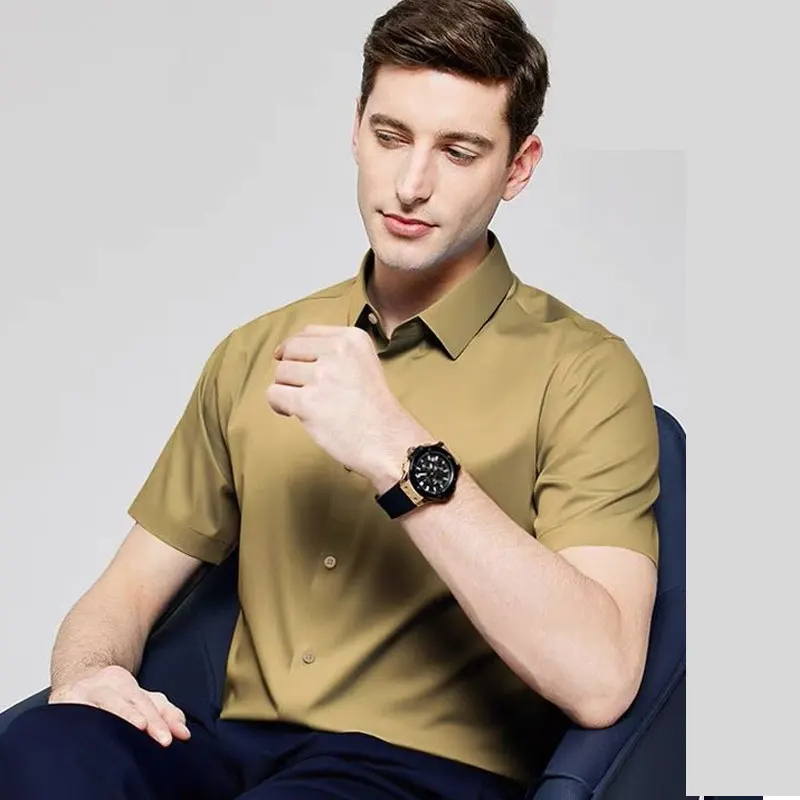 5XL Herren-Hemd, kurzärmelig,  – Dress Shirt Non-Iron Bewertung und Preis