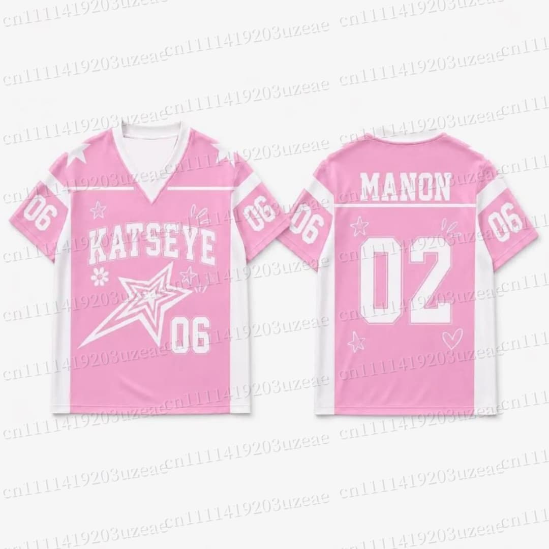 KATSEYE Pink Star Grafik T-Shi – Men'S Fashion Pink Shirt Bewertung und Preis