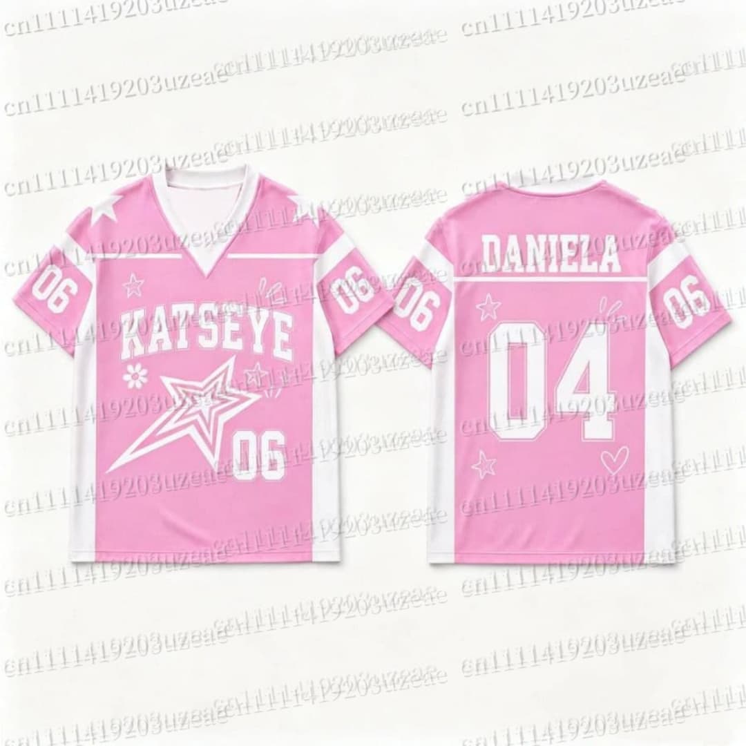 KATSEYE Pink Star Grafik T-Shi – Men'S Fashion Pink Shirt Bewertung und Preis