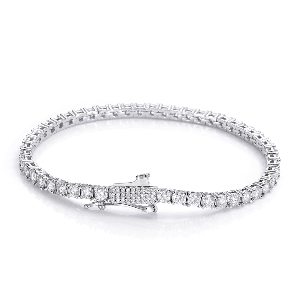 3mm 4mm Iced Out Tennis-Armban – Men'S Fashion Gold Chain Bewertung und Preis
