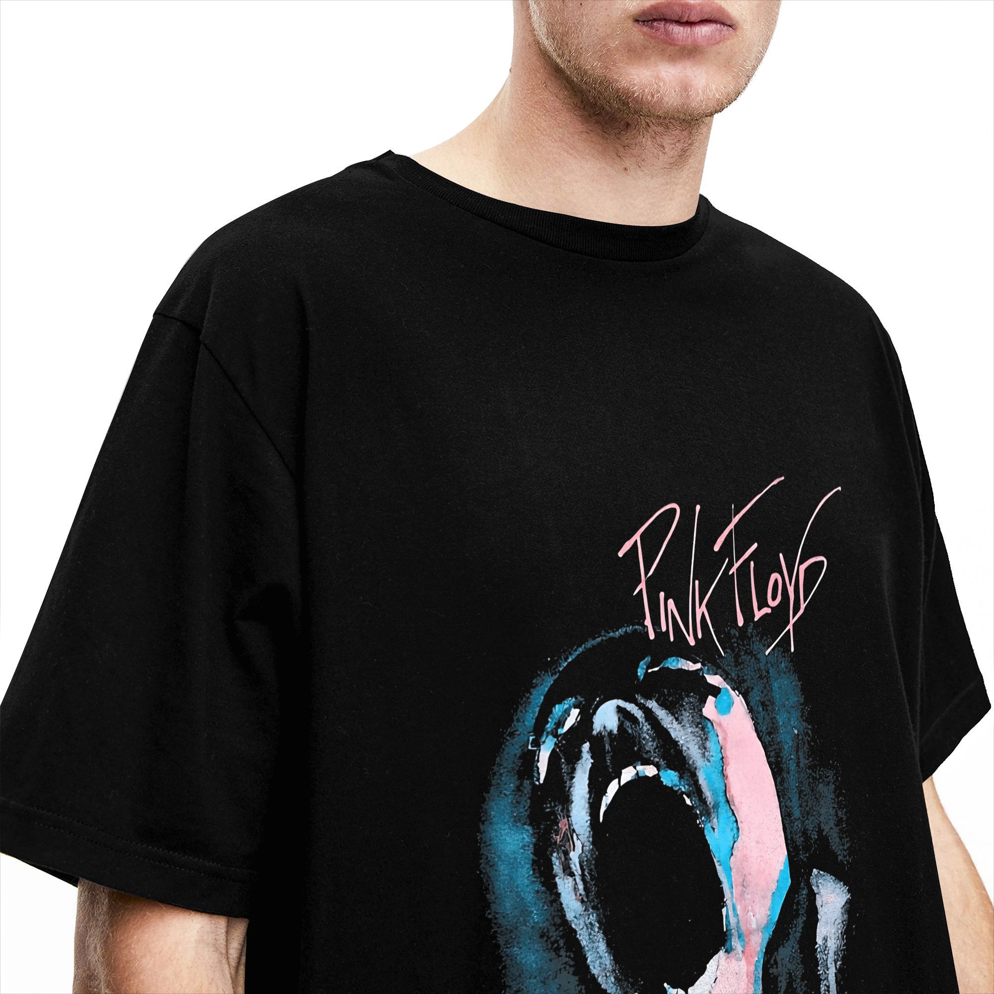 Herren-T-Shirts Band P-Pink Fl – Men'S Fashion Pink Shirt Bewertung und Preis