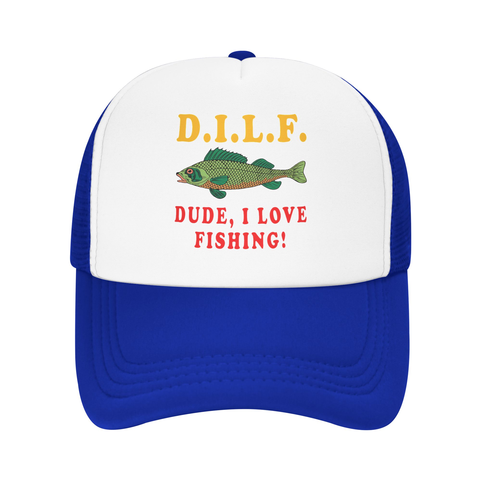Dude I Love Fishing DILF Meme  – Trucker Hat Cap Bewertung und Preis