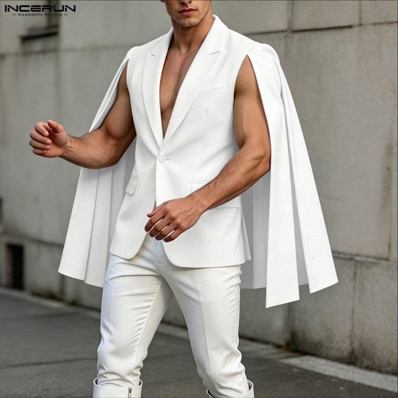INCERUN Herren Unregelmäßiger  – Mens Fashion Poncho Bewertung und Preis