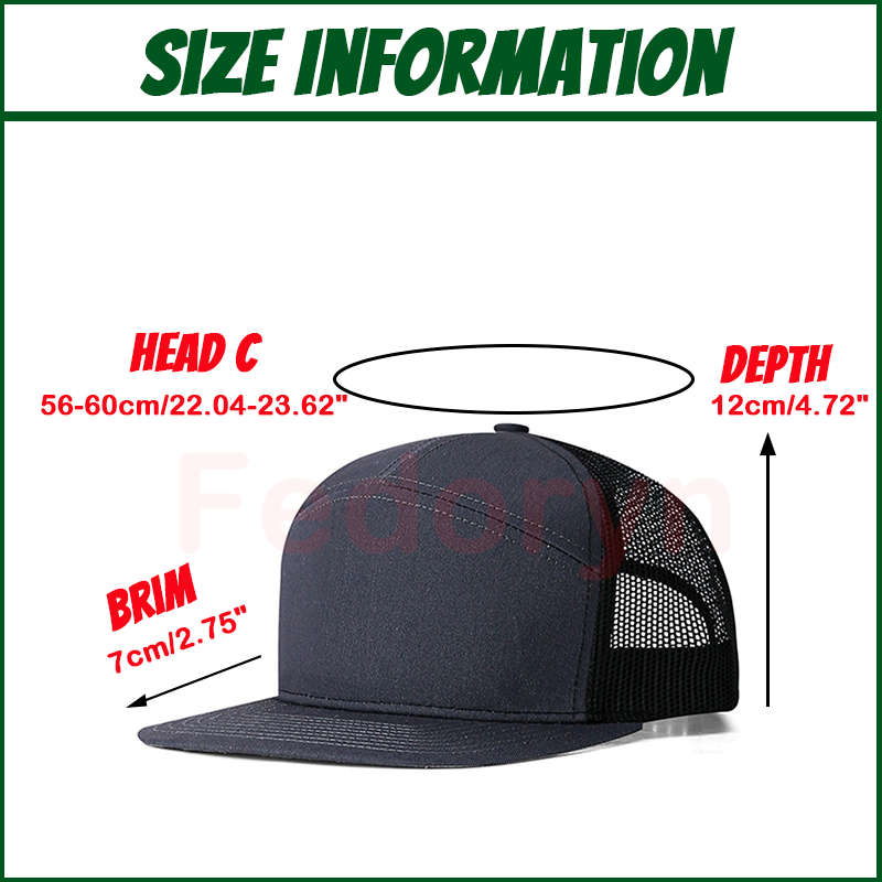 Fedoryn Custom Stickerei Logo  – Trucker Hat Cap Bewertung und Preis