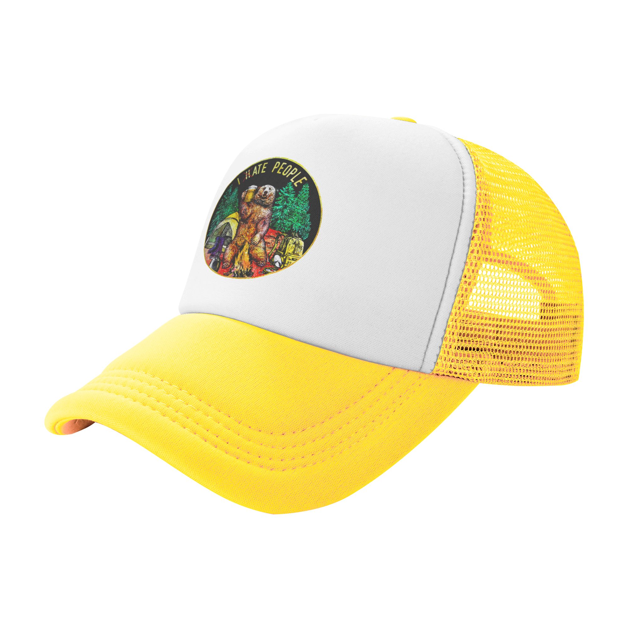 I Hate People Bear Camping-Bas – Trucker Hat Cap Bewertung und Preis