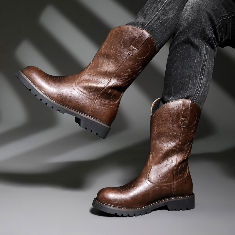 Mode Herren Cowboy Stiefel Neu – Mens Fashion Vintage Bewertung und Preis