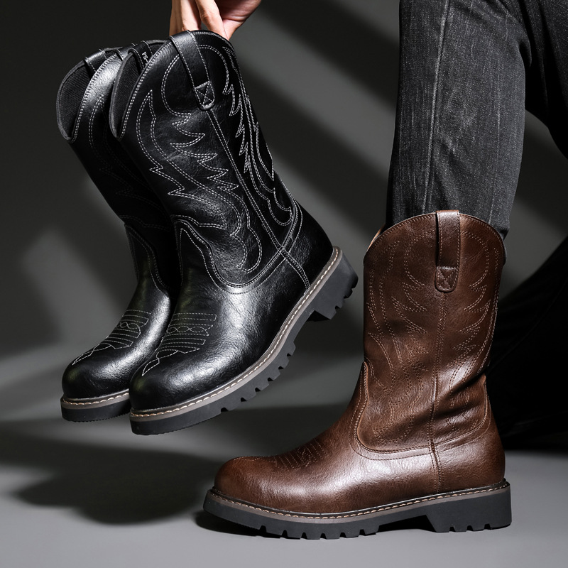 Mode Herren Cowboy Stiefel Neu – Mens Fashion Vintage Bewertung und Preis