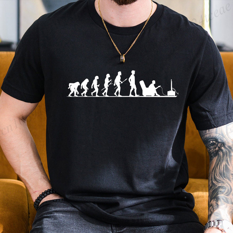 Sommer männer T Shirt Evolutio – Men'S Fashion Evolution Bewertung und Preis