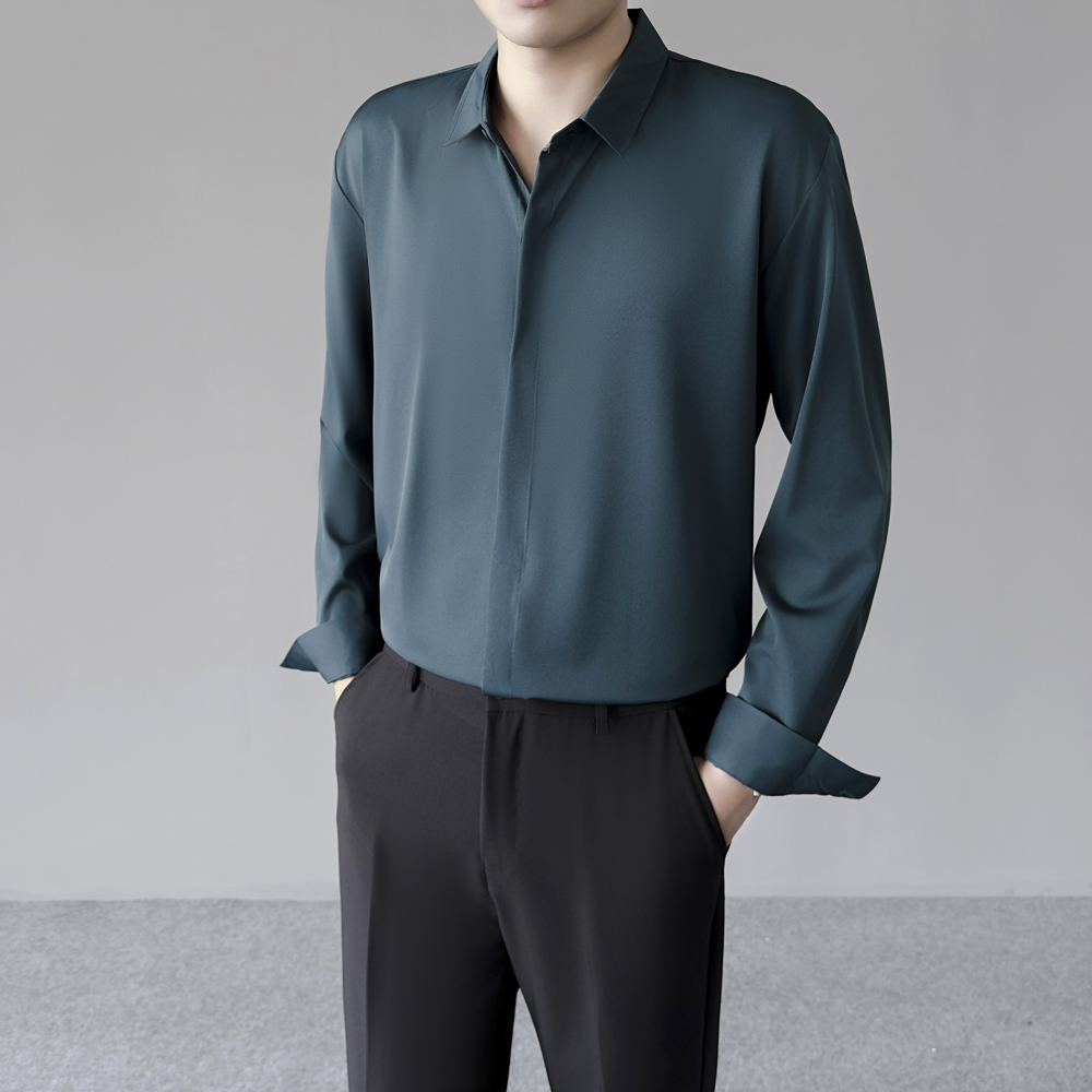 Frühling Sommer Dünnes Herren- – Dress Shirt Non-Iron Bewertung und Preis