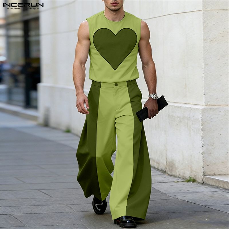 INCERUN Herren-Sets, Patchwork – Men'S Tops Fashion Bewertung und Preis