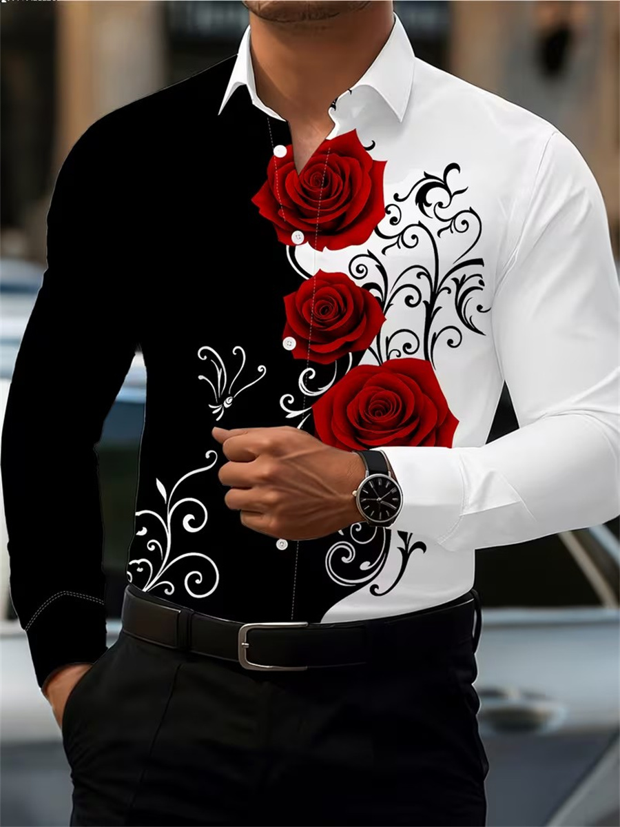 Herren Langarmhemd mit rotem R – Men'S Tops Fashion Bewertung und Preis