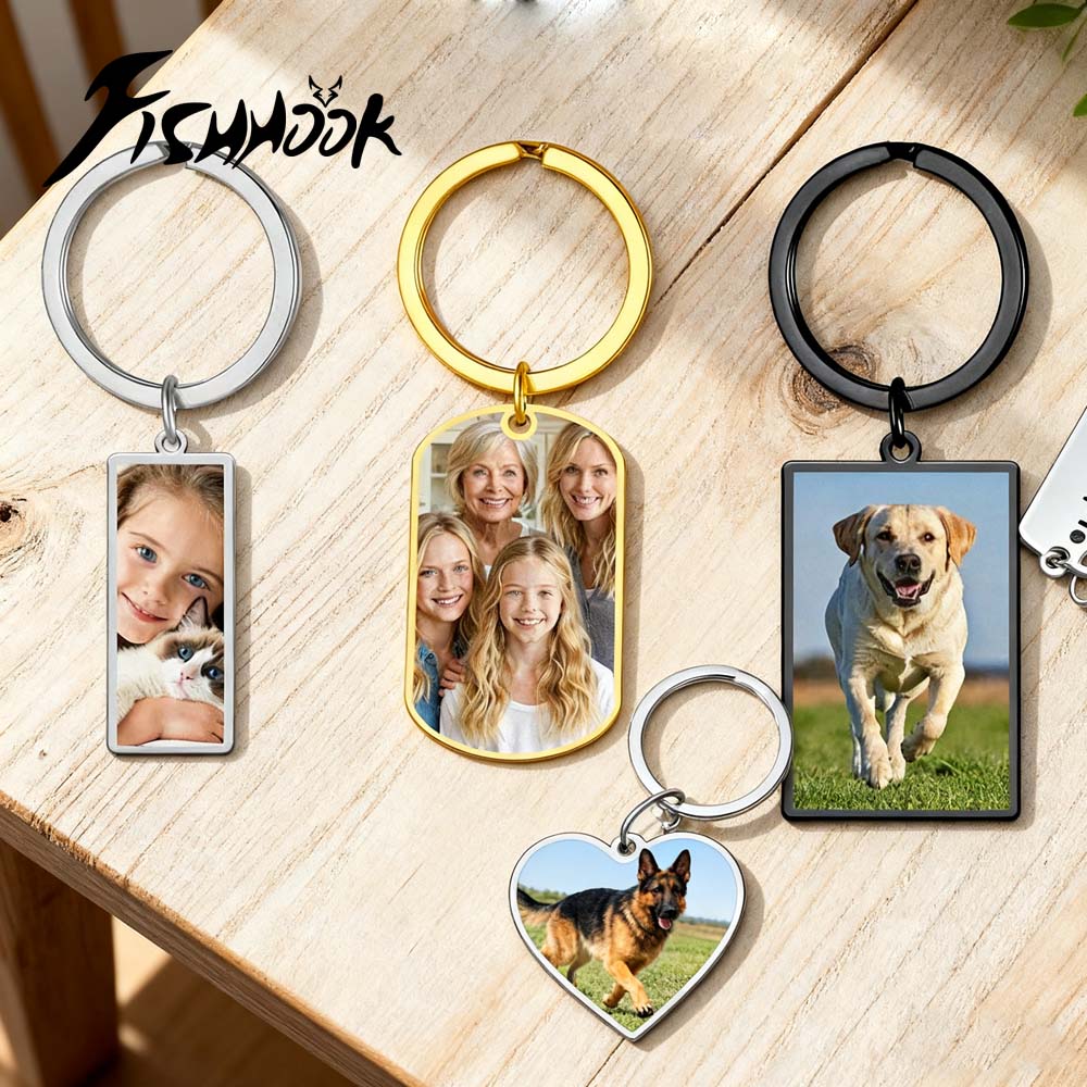 Familien-Paar-Foto-Schlüsselan – Men'S Fashion Gold Chain Bewertung und Preis