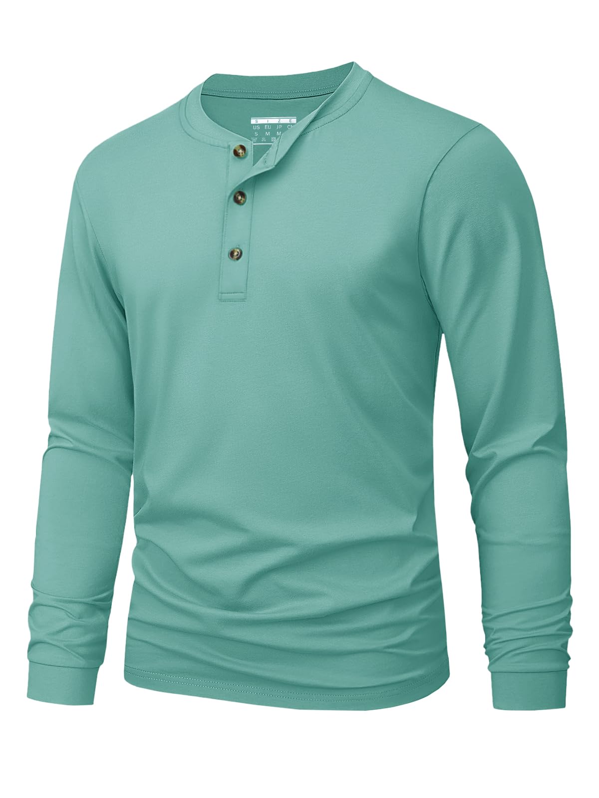Herren-Henley-T-Shirt, schlich – Men'S Tops Fashion Bewertung und Preis