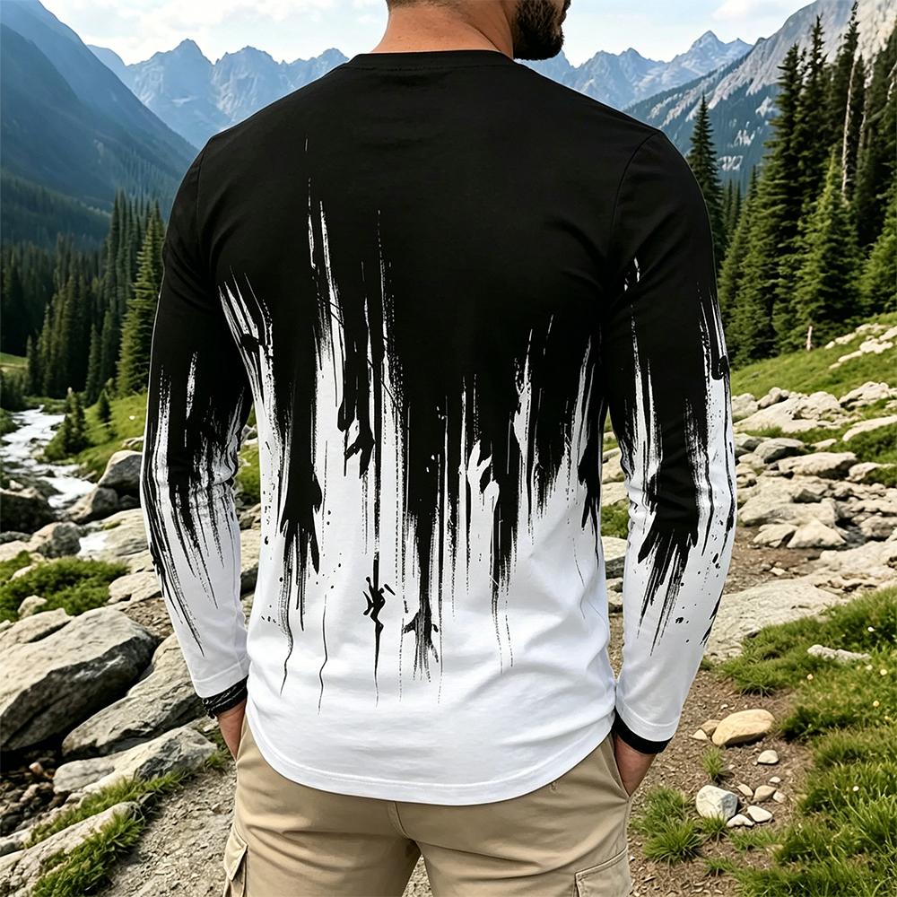 Herren Gradient Ink Splash Lan – Mens Fashion Vintage Bewertung und Preis