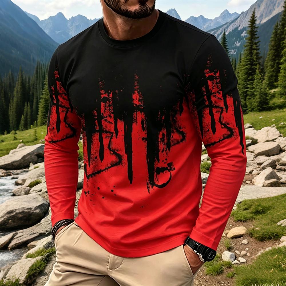 Herren Gradient Ink Splash Lan – Mens Fashion Vintage Bewertung und Preis